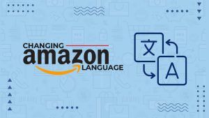 how to change language on amazon